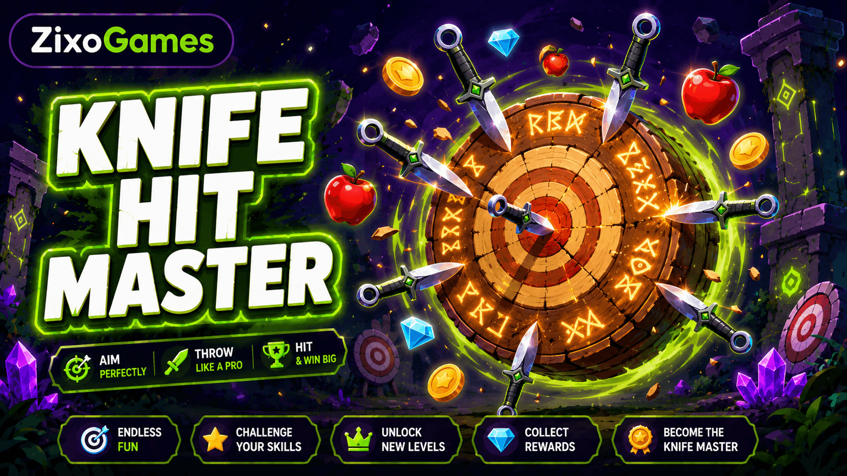 Knife Hit Master: Unlimited Blade Throw Game - play free online