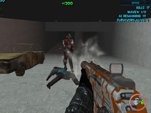 Zombie Apocalypse Tunnel Survival - play free online