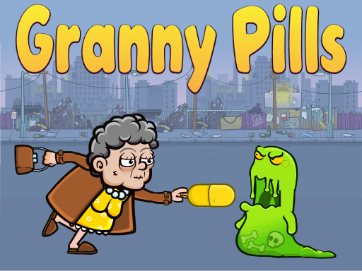 Granny Pills - Defend Cactuses - play free online