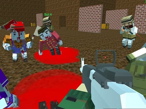 Blocky Warfare the Aweper Zombie - play free online