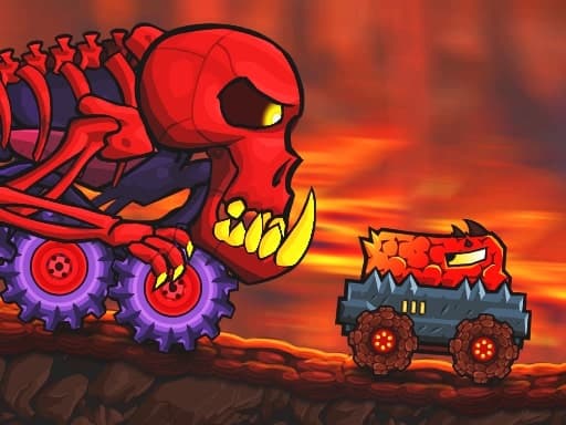 Car Eats Car: Volcanic Adventure - play free online