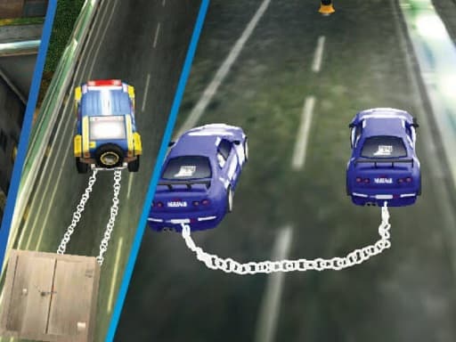Chained Impossible Driving Police Cars - play free online