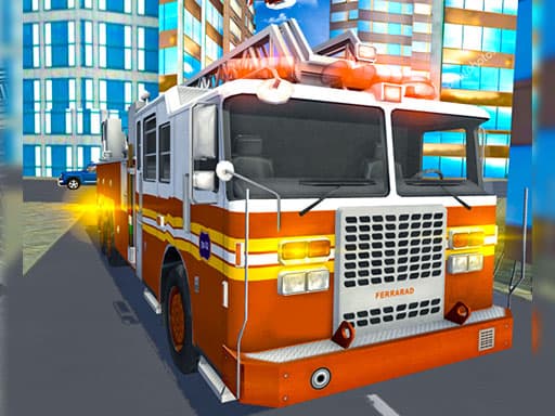 Fire City Truck Rescue Driving Simulator - play free online