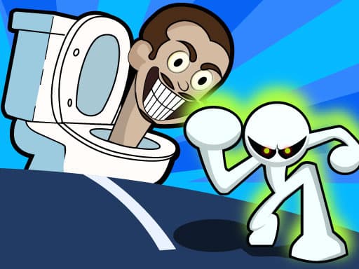Stickman vs Skibidi Toilet - play free online