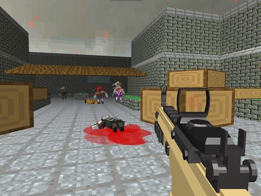 Pixel Apocalypse Shooting Zombie Garden - play free online