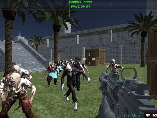Shooting Zombie fps Xtreme Good vs Bad Boys - play free online