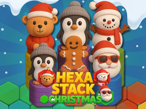 Hexa Stack Christmas - play free online