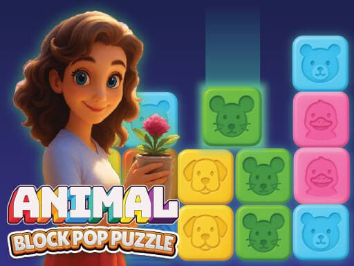 Animal Block Pop Puzzle - play free online