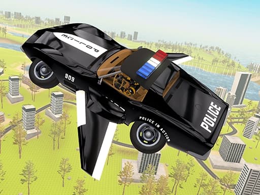 Flying Car Game Police Games - play free online