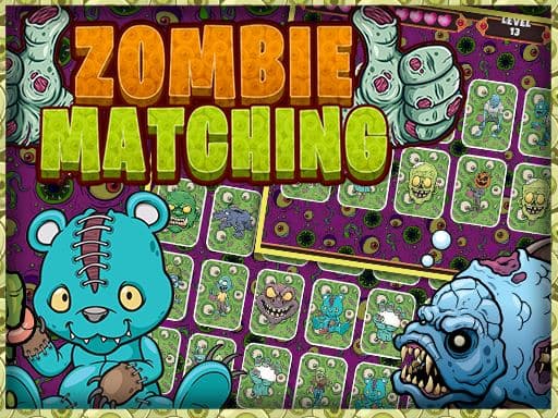 Zombie Card Games : Matching Card - play free online