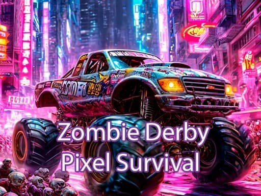 Zombie Derby Pixel Survival - play free online