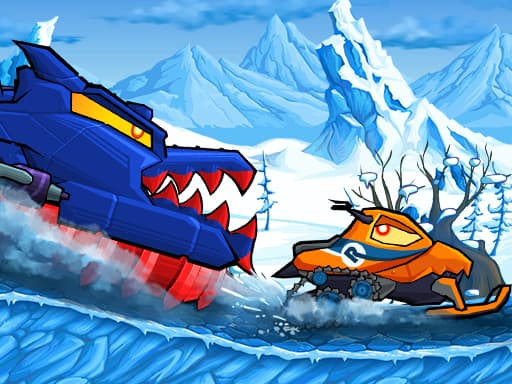 Car Eats Car: Winter Adventure - play free online