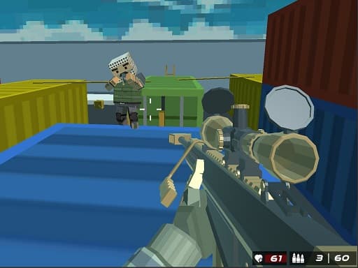 Shooting Blocky Combat Swat GunGame Survival - play free online