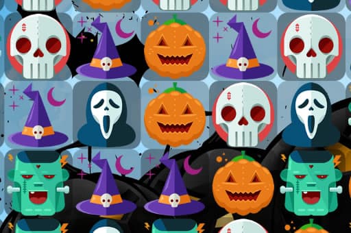 Scary Halloween Match 3 - play free online