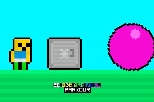 2D Obby Rainbow Parkour - play free online