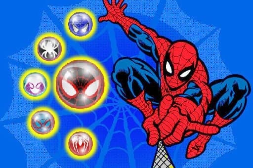 Spiderman Bubble Shoot Puzzle - play free online