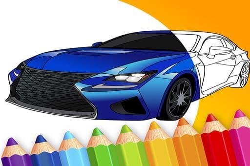 draw Car - Japanese Luxury Cars Coloring Book - play free online