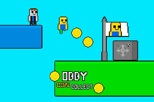 Obby vs Bacon Rainbow Parkour - play free online