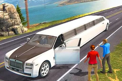 Limousine Taxi Driving Game - play free online