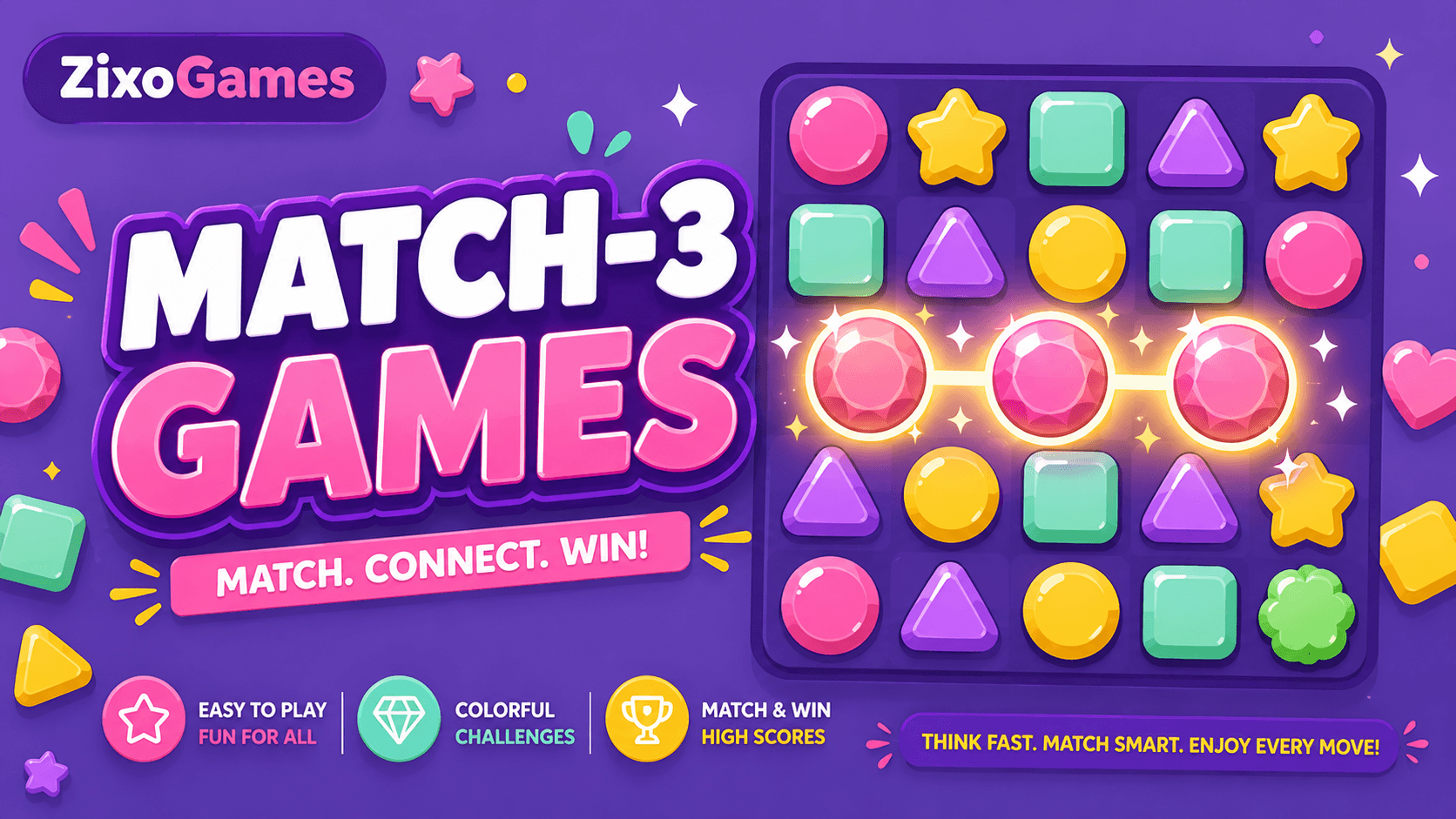Match 3 Games on Zixo Games
