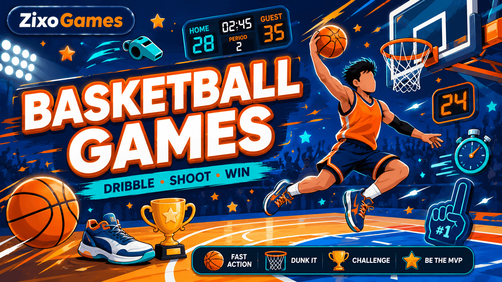 Basketball Games on Zixo Games
