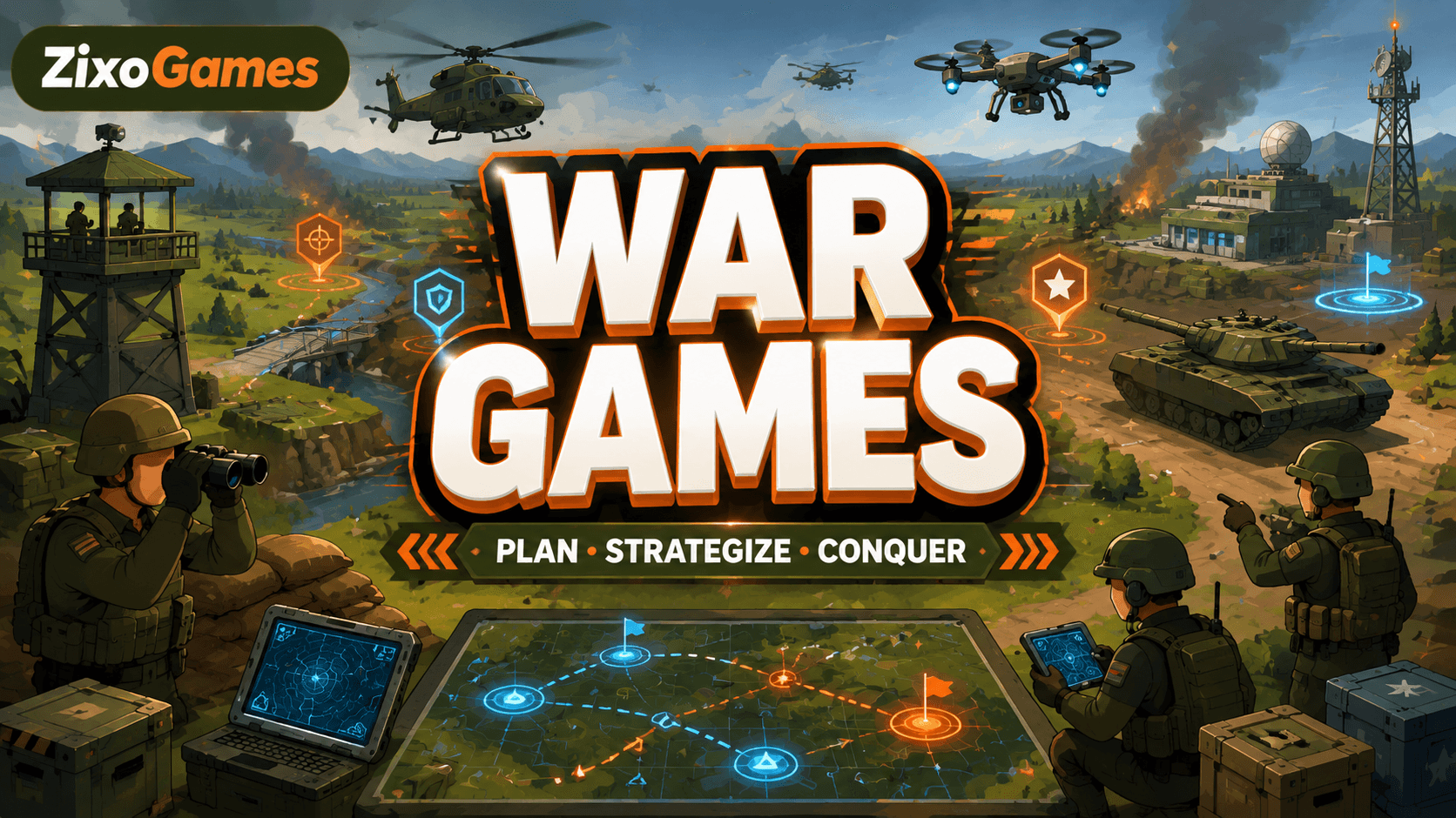 War Games on Zixo Games