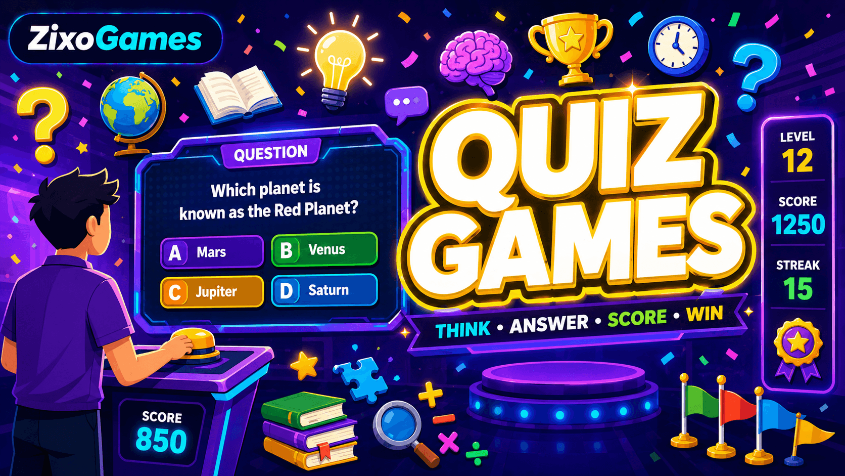 Quiz Games on Zixo Games