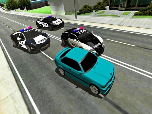 Mad Cop Police Car Race :Police Car vs Gangster Escape - play free online