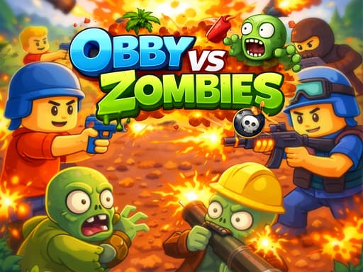 Obby vs Zombies - play free online