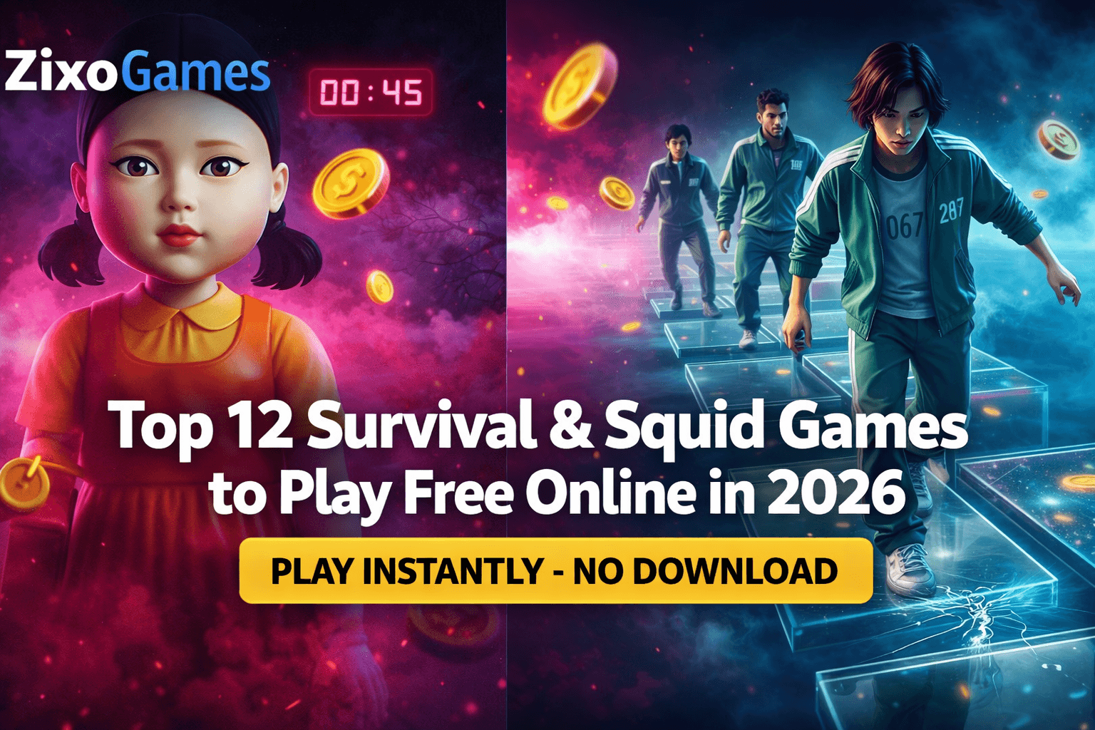 Top 12 Survival & Squid Games to Play Free Online in 2026