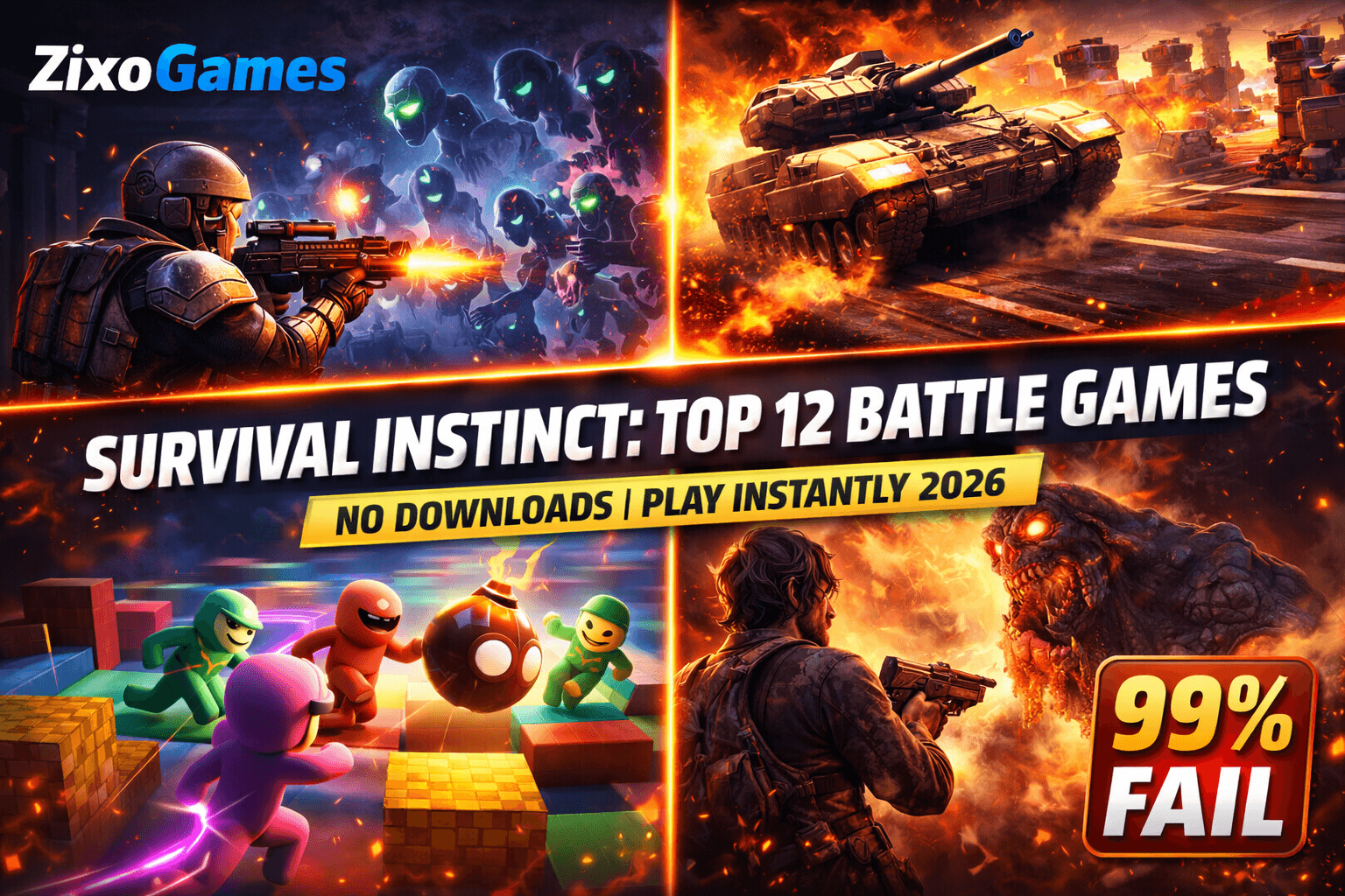 Survival Instinct: 12 Best Unblocked Battle & Zombie Games (2026)