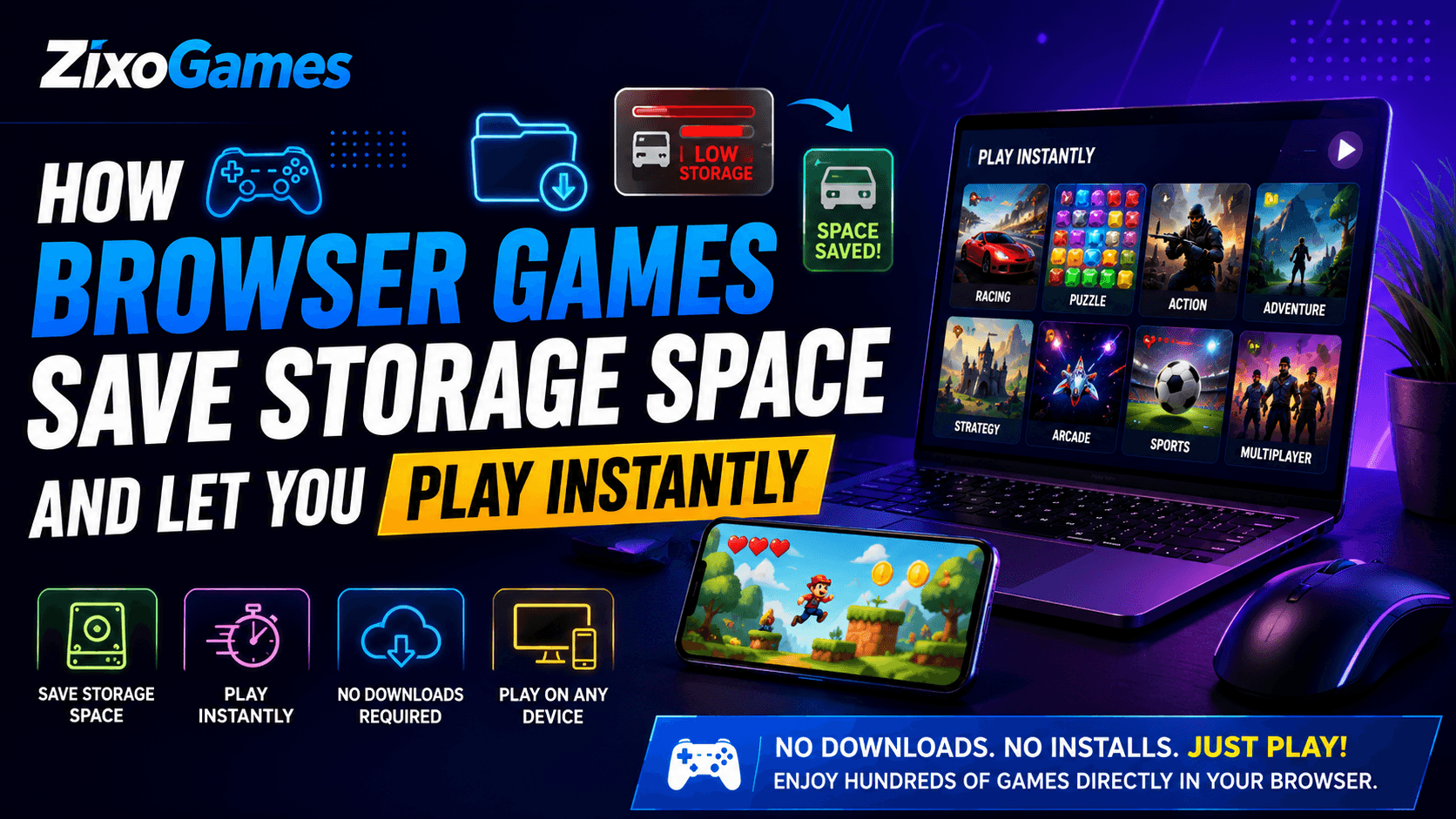 How Browser Games Save Storage Space and Let You Play Instantly